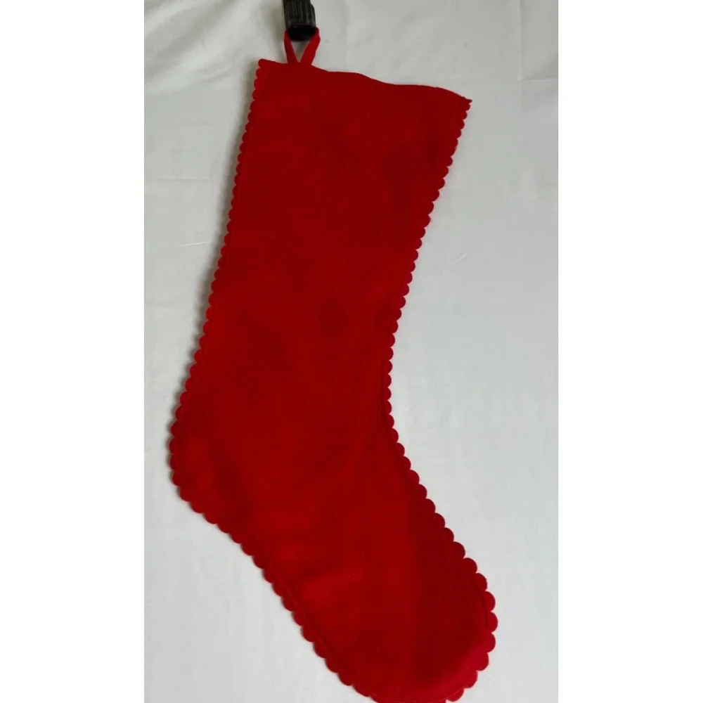 Vintage Handcrafted Embroidered Southwestern Style‎ Christmas Holiday Stocking